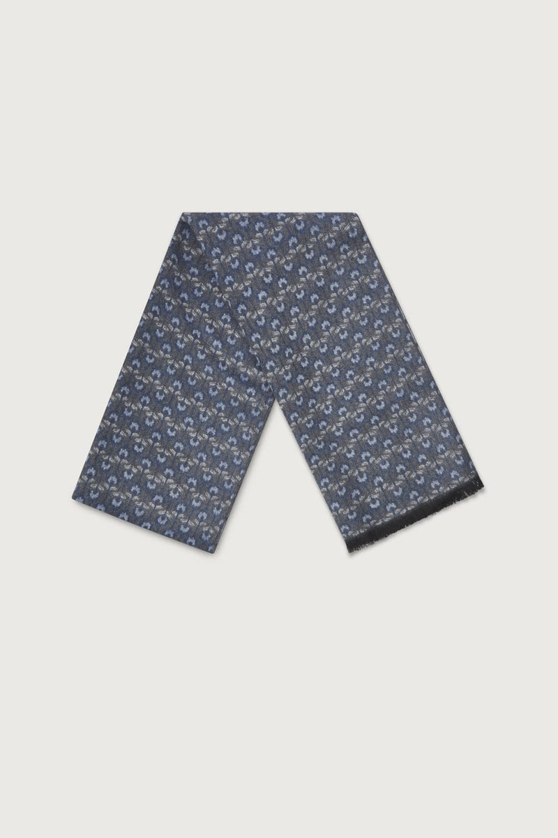 The Scarf Flores Azul y Gris-zoom-