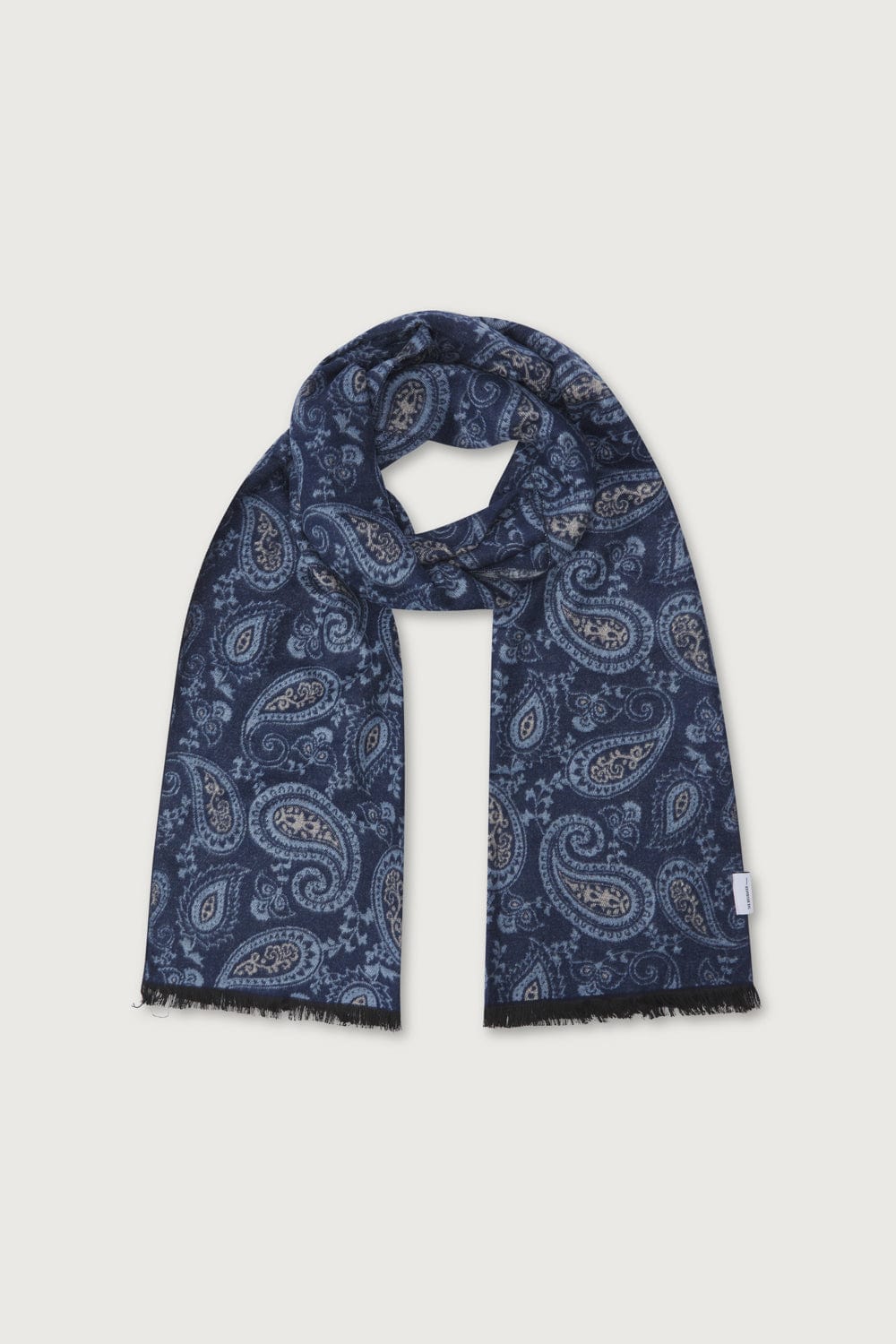 The Scarf Paisley Azul Marino