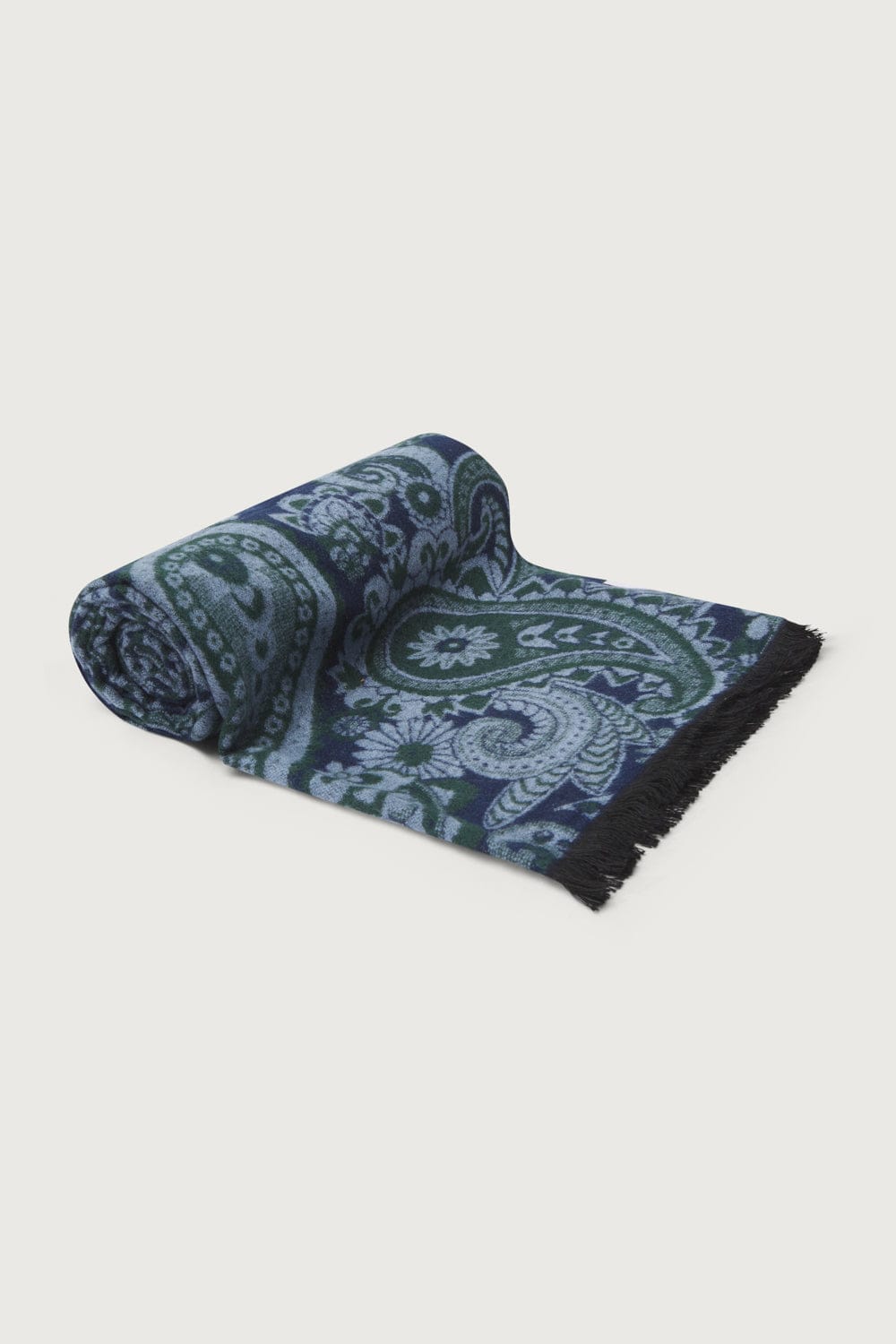 The Scarf Floral Verde y Azul