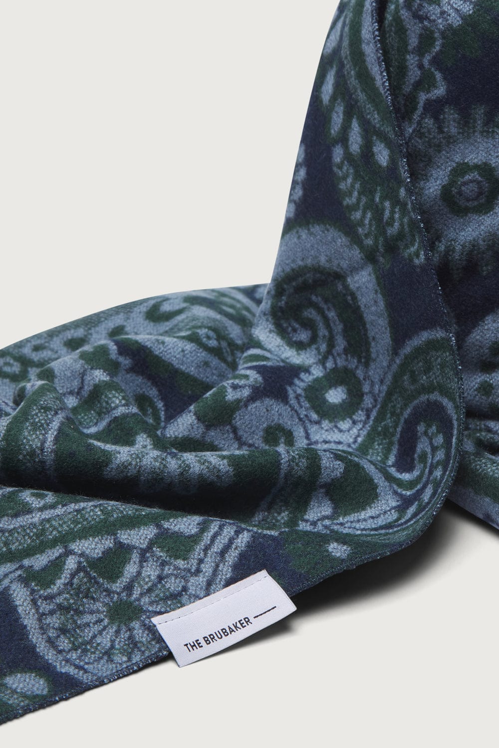 The Scarf Floral Verde y Azul-3
