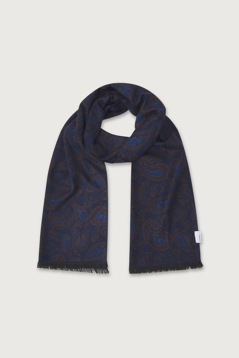 The Scarf Paisley Azul y Marron-zoom-
