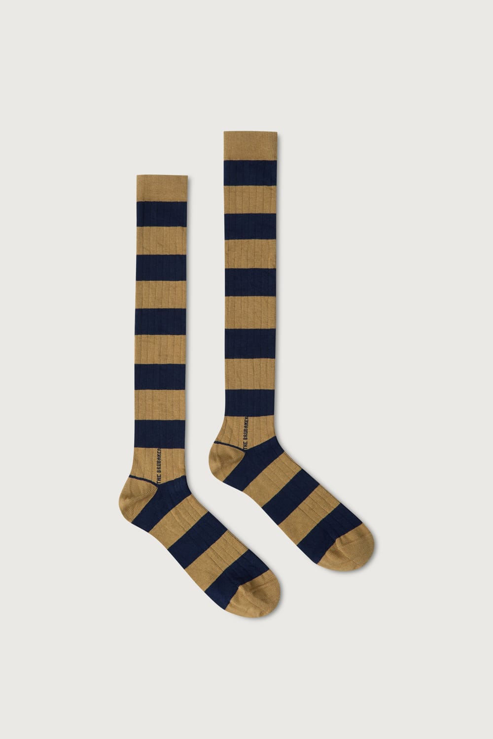 The Sock Rayas Azul y Kakhi Long