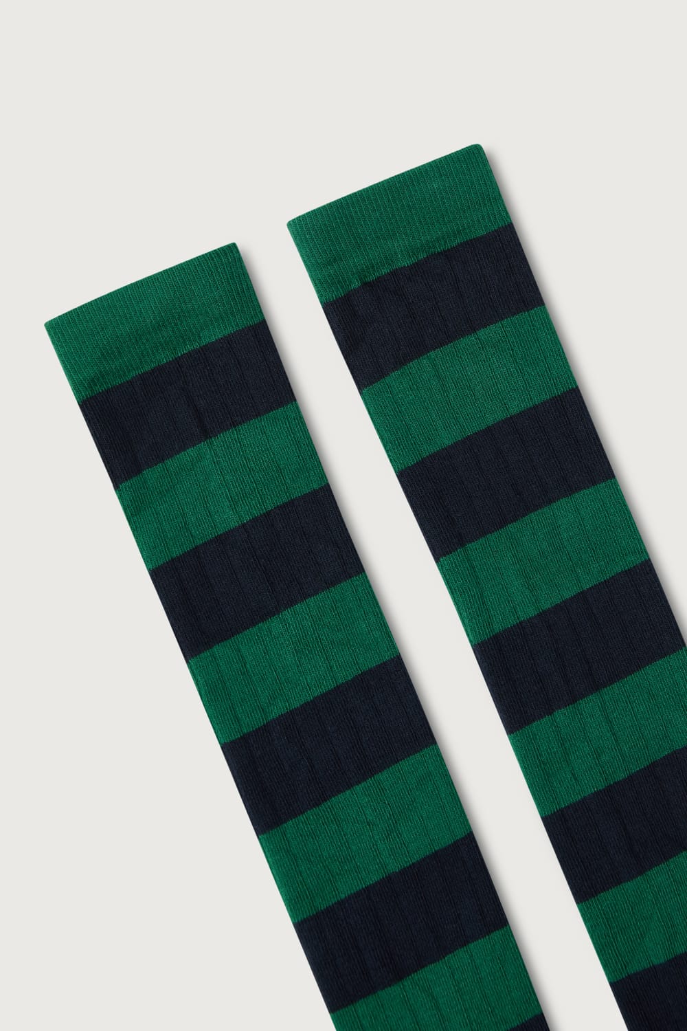The Sock Rayas Azul y Verde Long-2