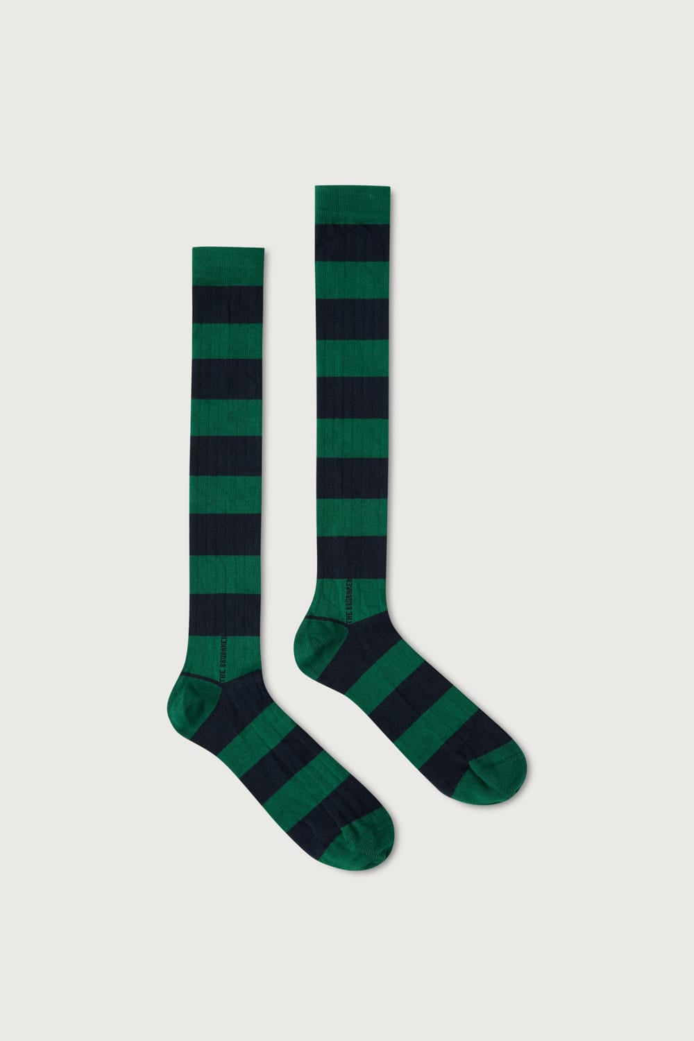 The Sock Rayas Azul y Verde Long-1