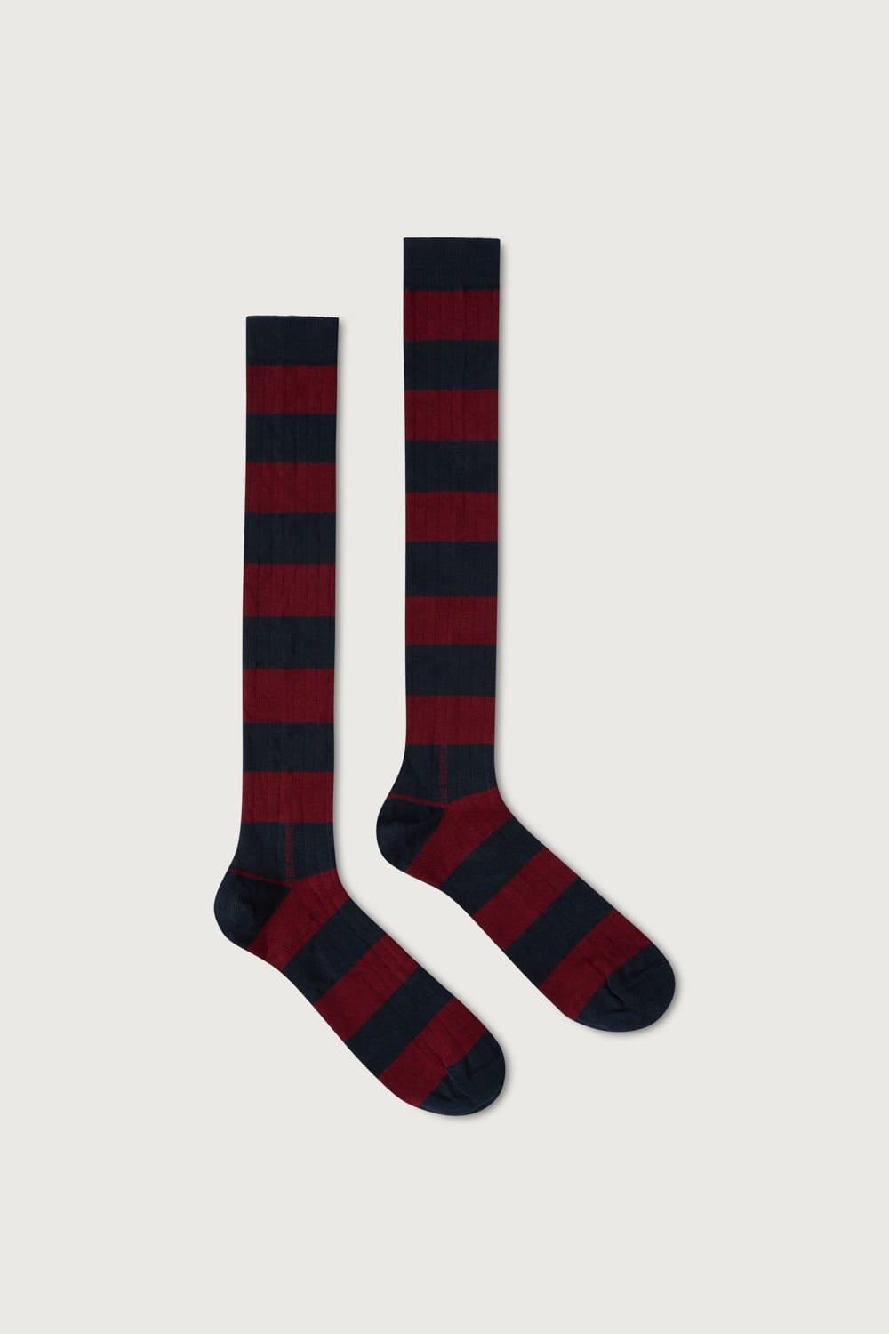 The Sock Rayas Azul y Granate-zoom-1