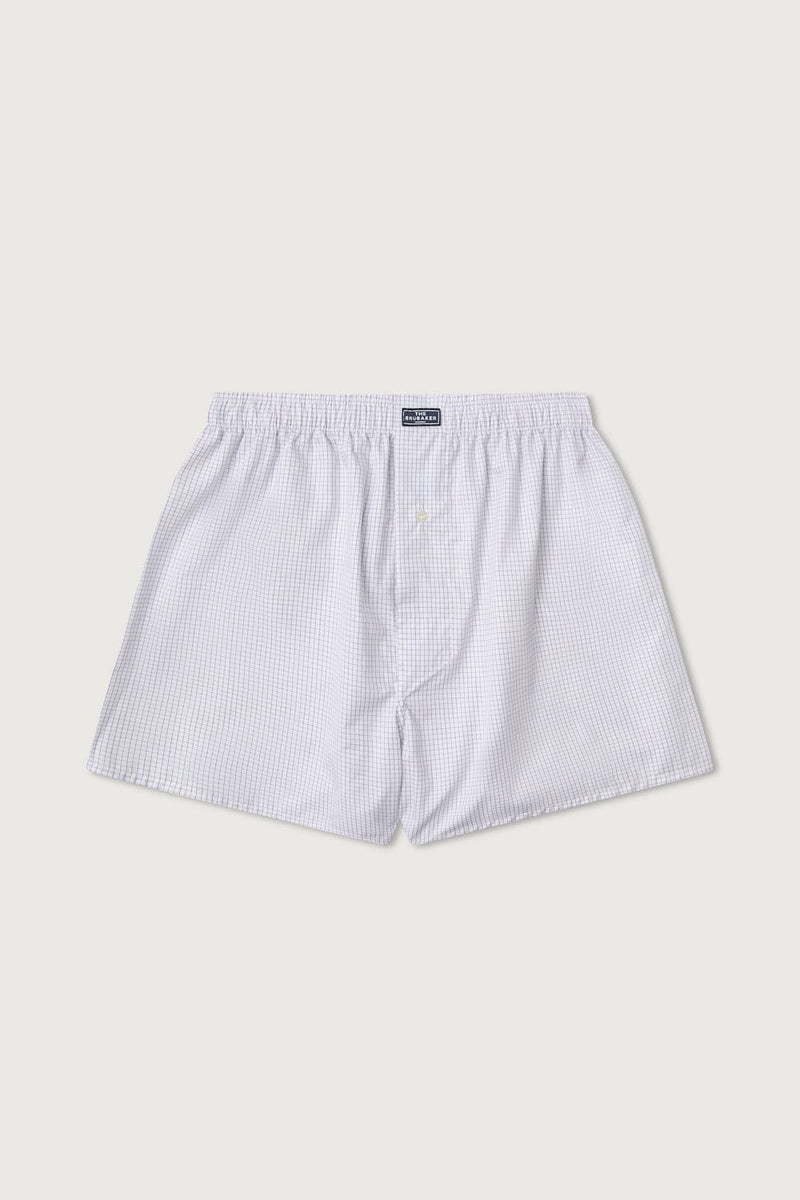 The Boxer Fondo Blanco Cuadro Azul y Grana-zoom-