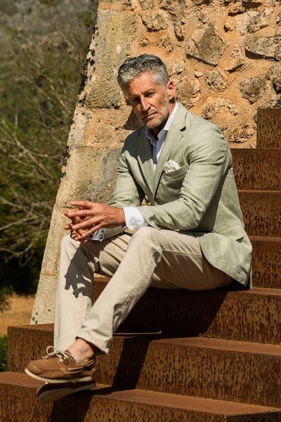 The Blazer Lino Espiga Verde