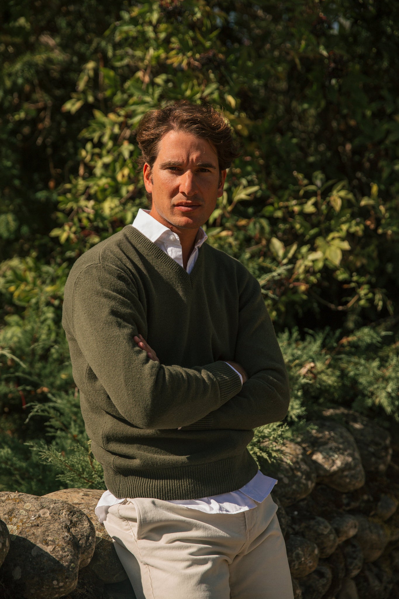 The Lambswool Pico Verde Oliva