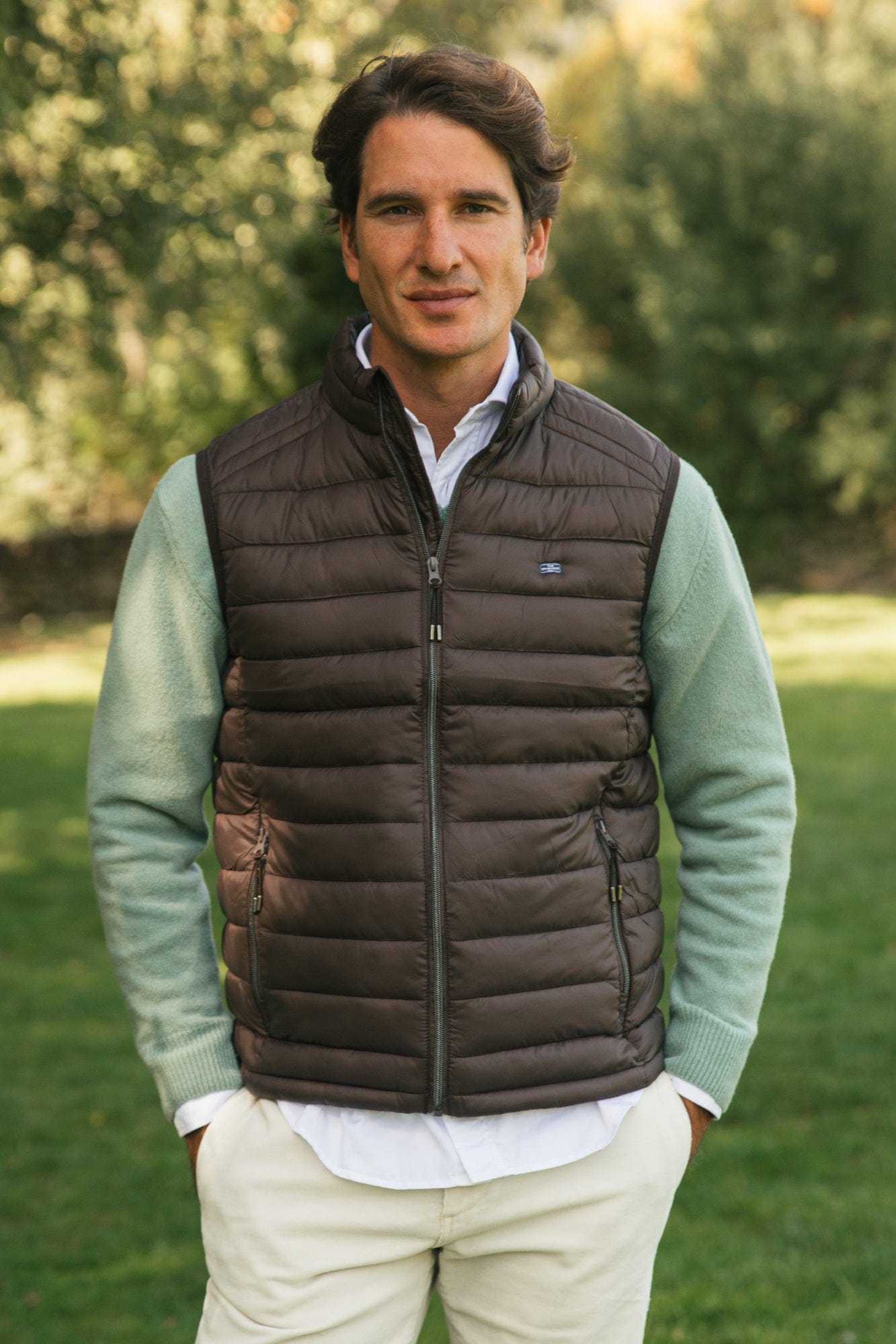 The Chaleco Acolchado Marron