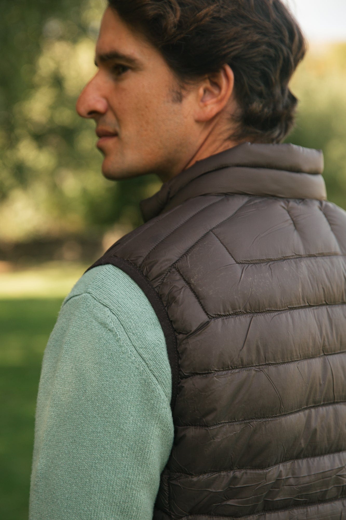 The Chaleco Acolchado Marron-3