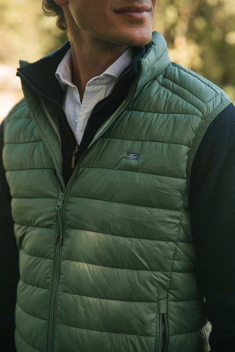 The Chaleco Acolchado Verde-zoom-