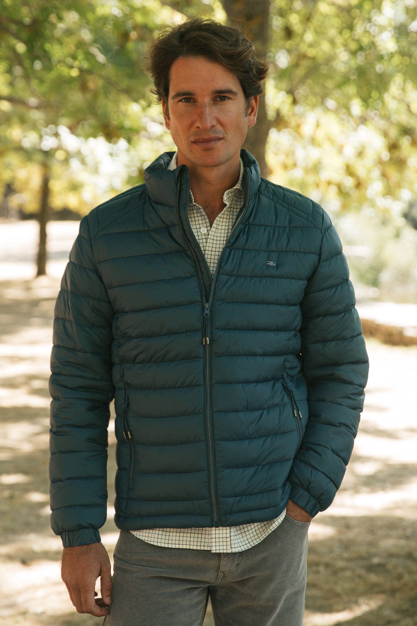 The Chaqueta Acolchada Azul Petroleo