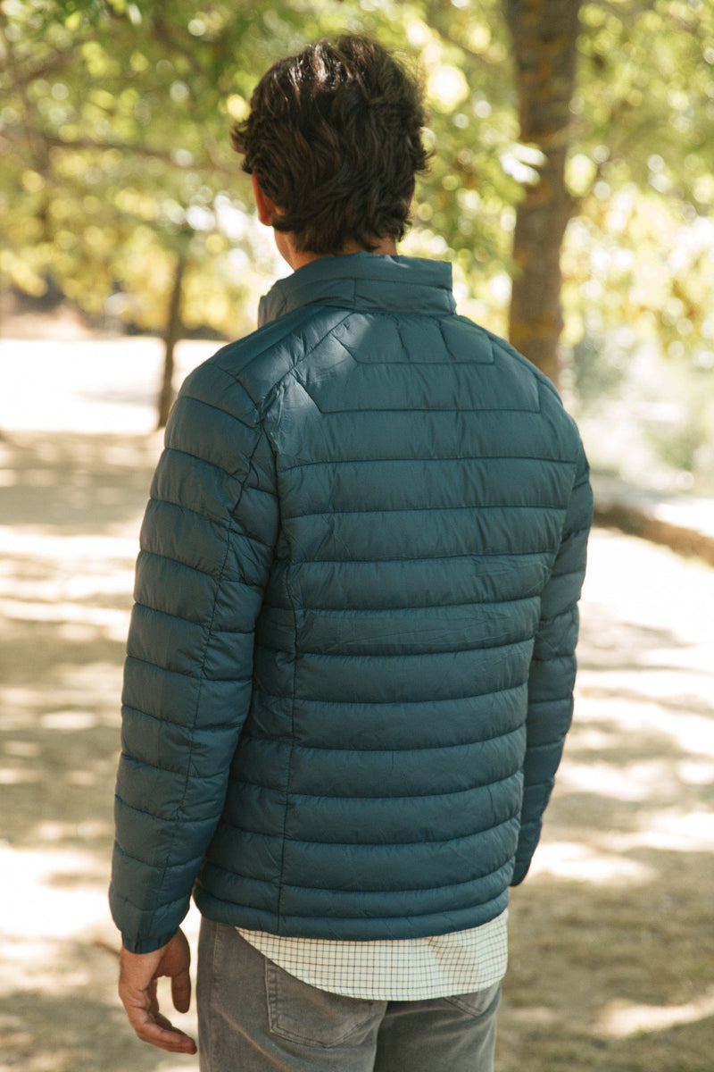 The Chaqueta Acolchada Azul Petroleo-zoom-