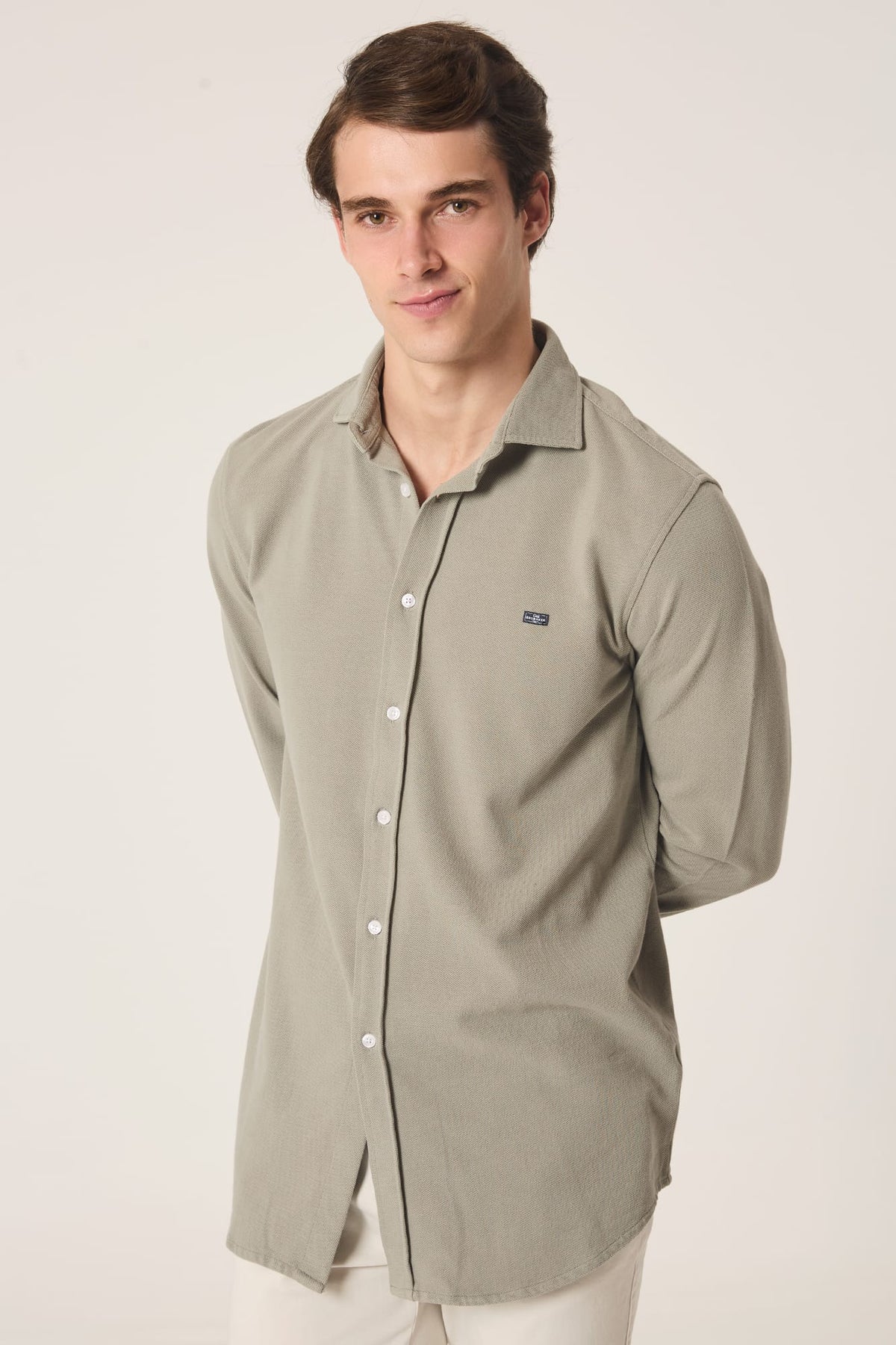 The Cotton Camisa Marrón Castañeda-3