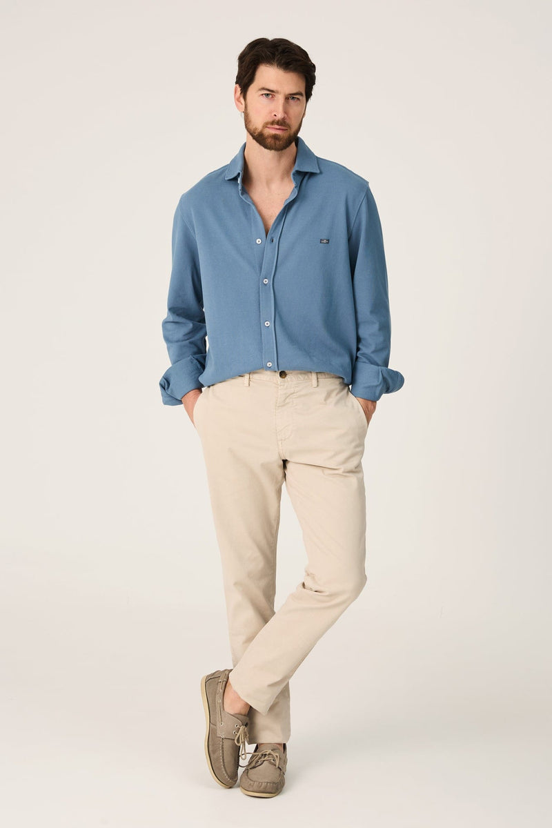 The Cotton Camisa Azul Castro-zoom-