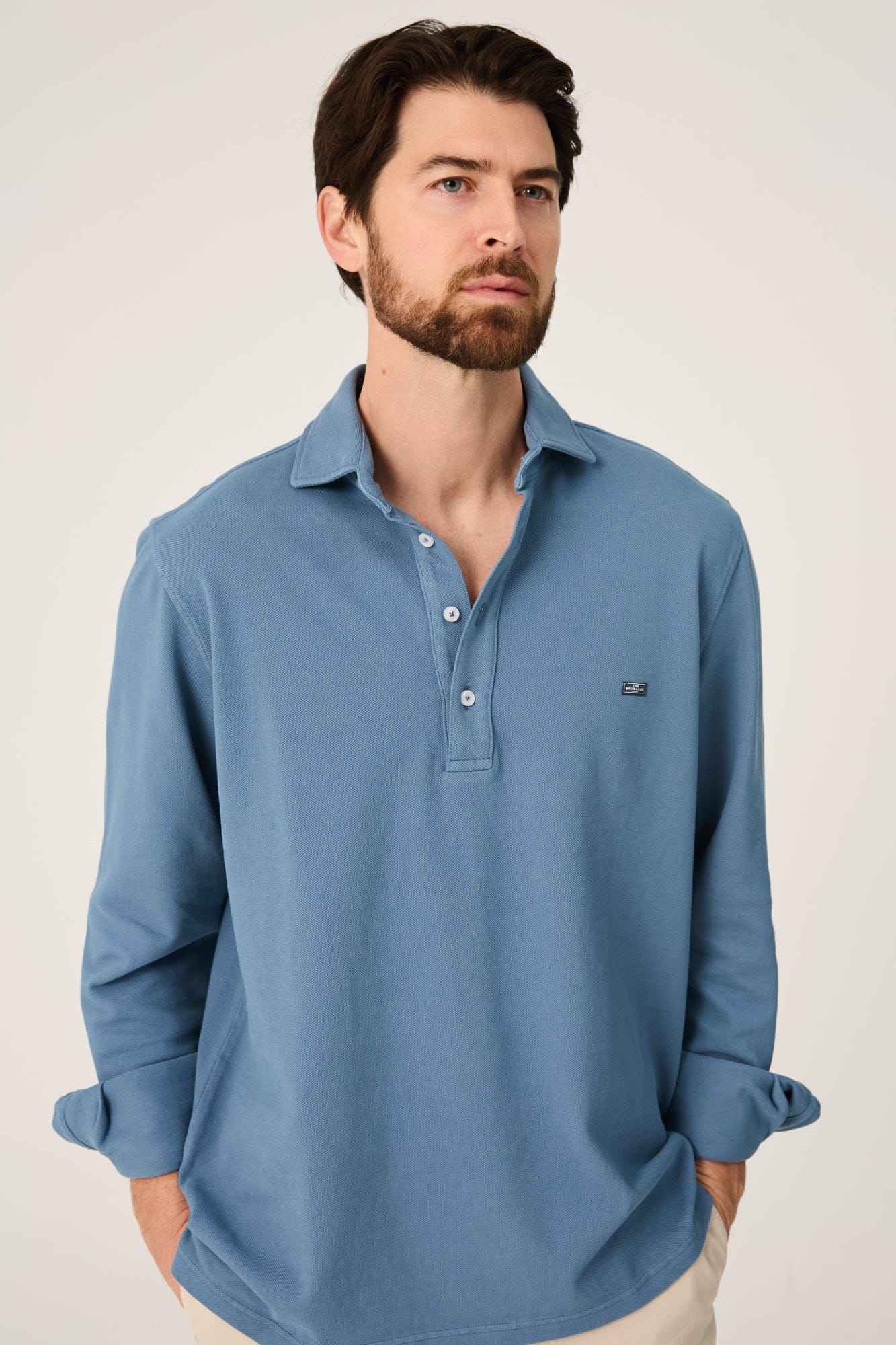 The Cotton Polera Azul Castro