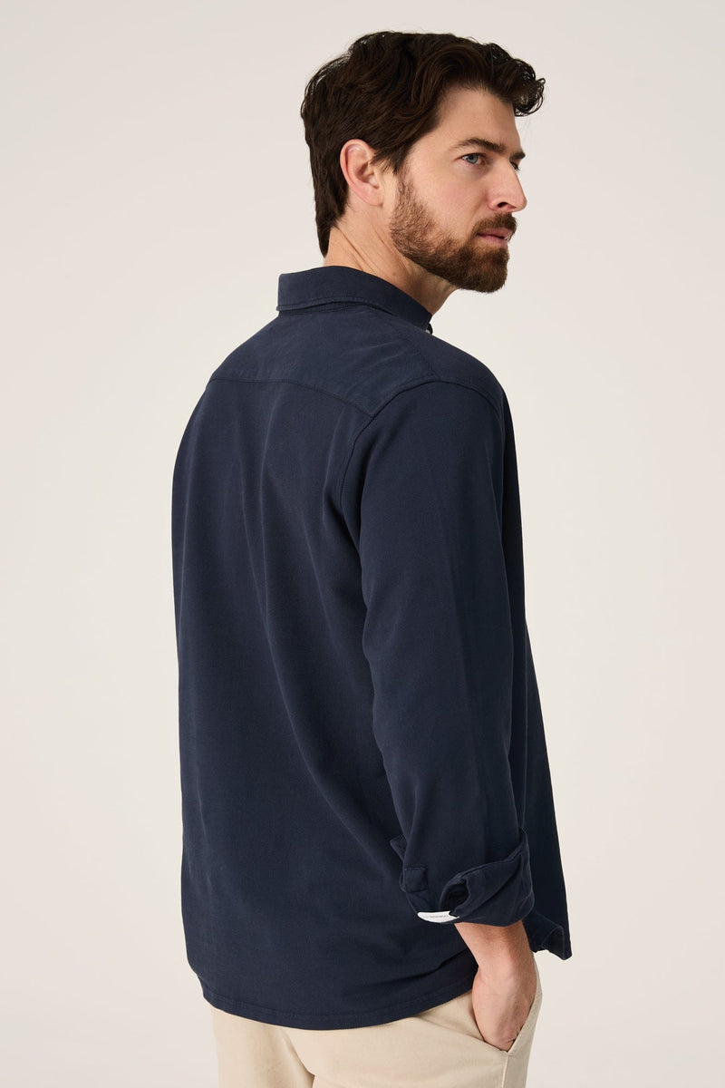 The Cotton Polera Azul Marino-zoom-