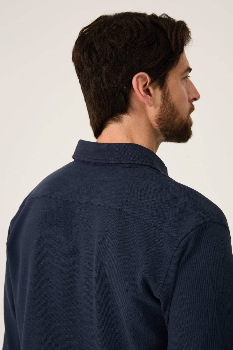 The Cotton Polera Azul Marino-zoom-
