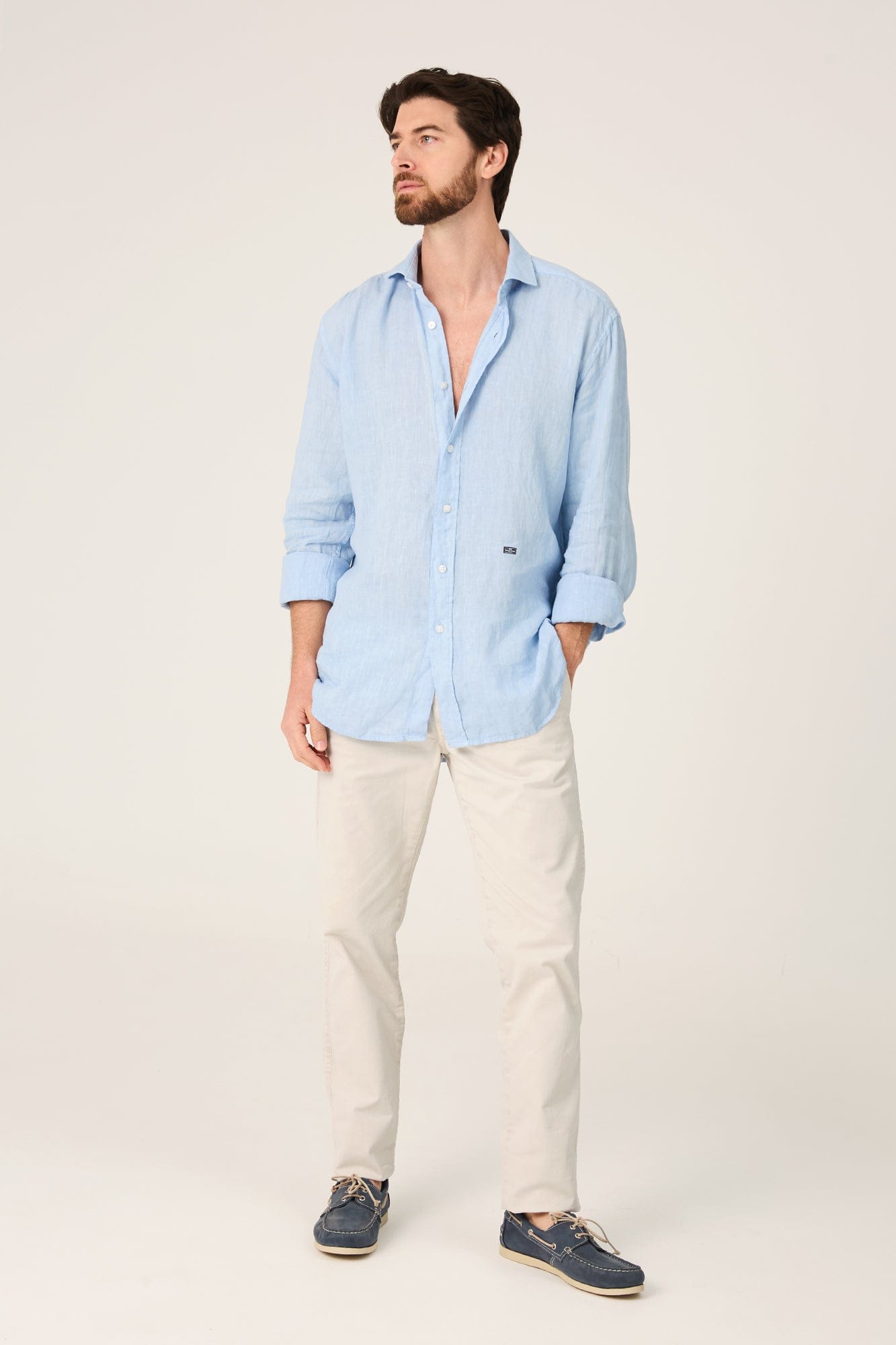 The Lino Camisa Azul Cadaqués-zoom-1