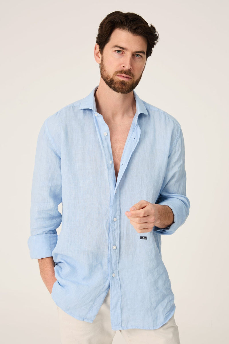 The Lino Camisa Azul Cadaqués-zoom-