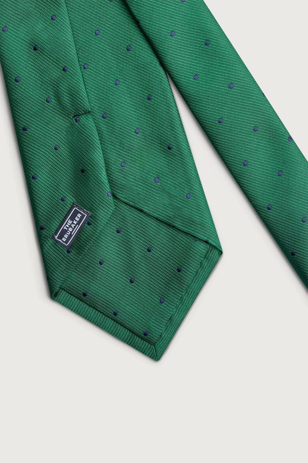 The Silk Tie Verde Puntos Azules-zoom-2