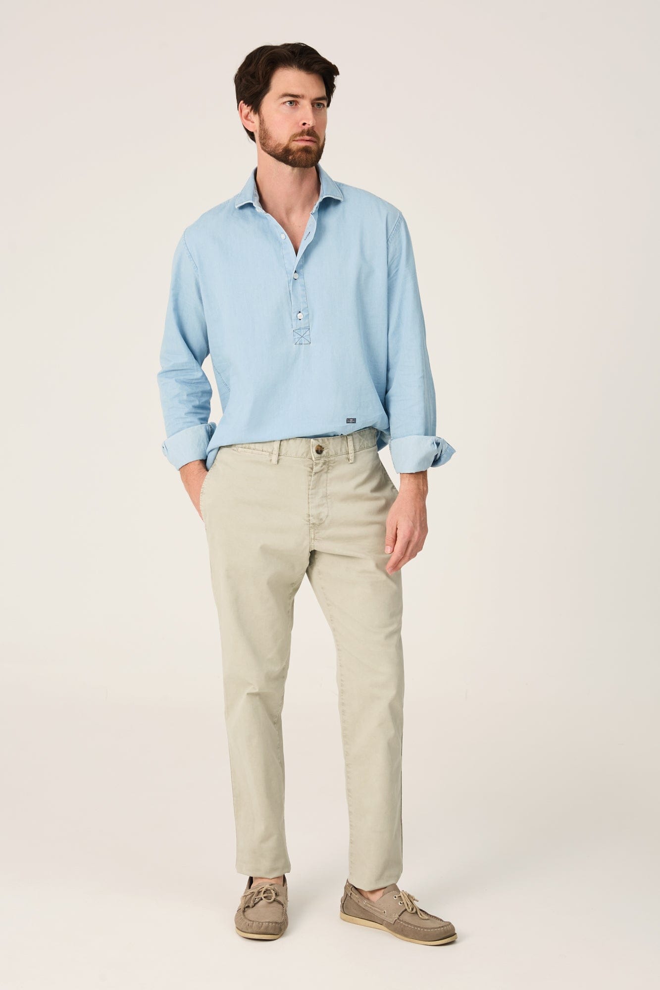 The Denim Polera Azul Claro-1