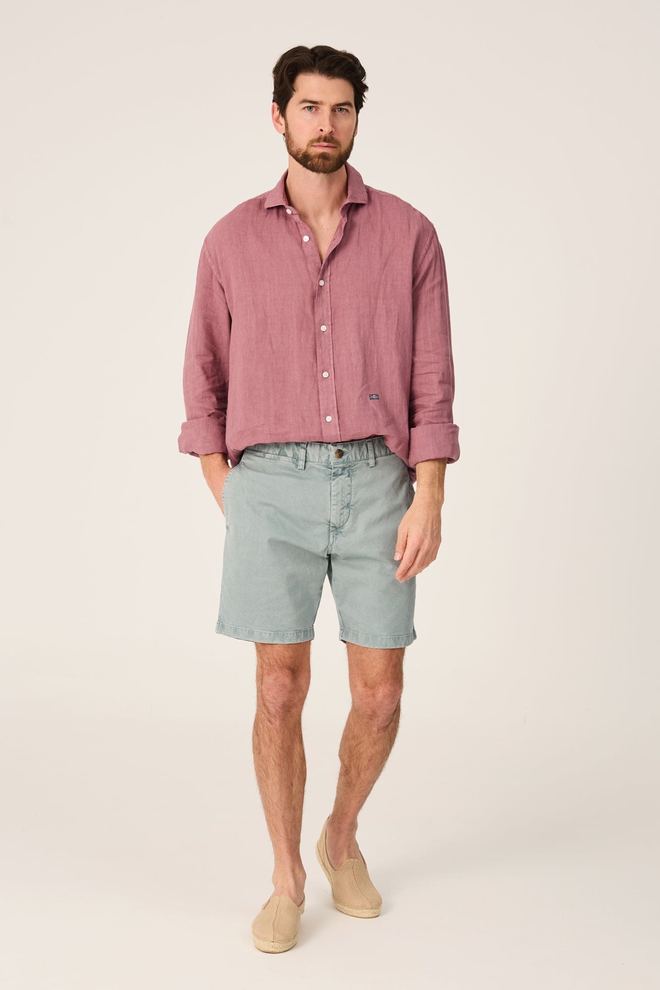 The Lino Camisa Grana Navarrete-zoom-1