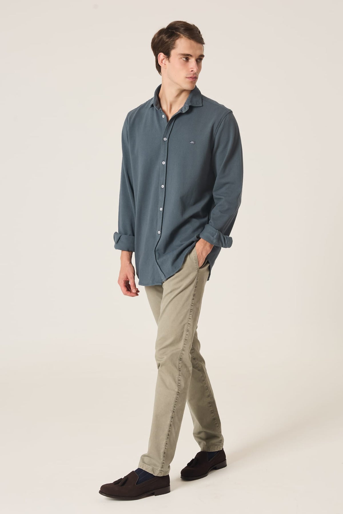 The Cotton Camisa Gris Sestao