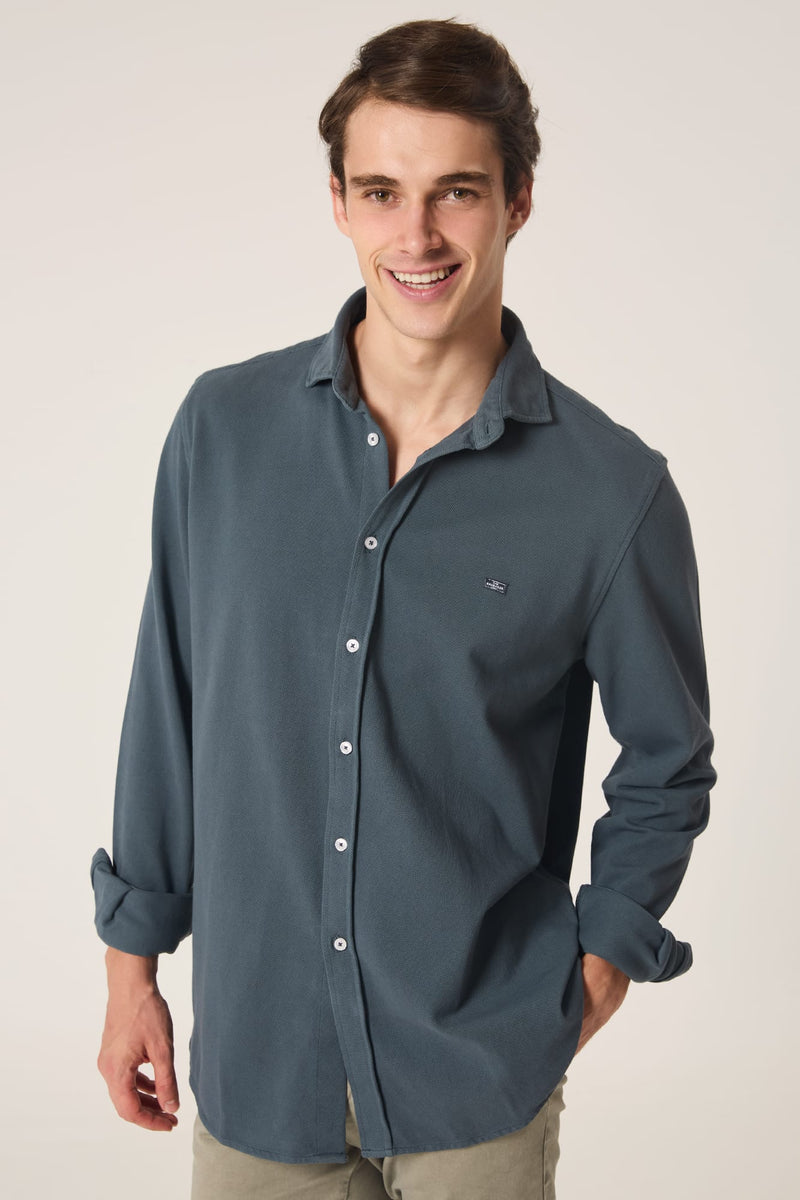 The Cotton Camisa Gris Sestao-zoom-