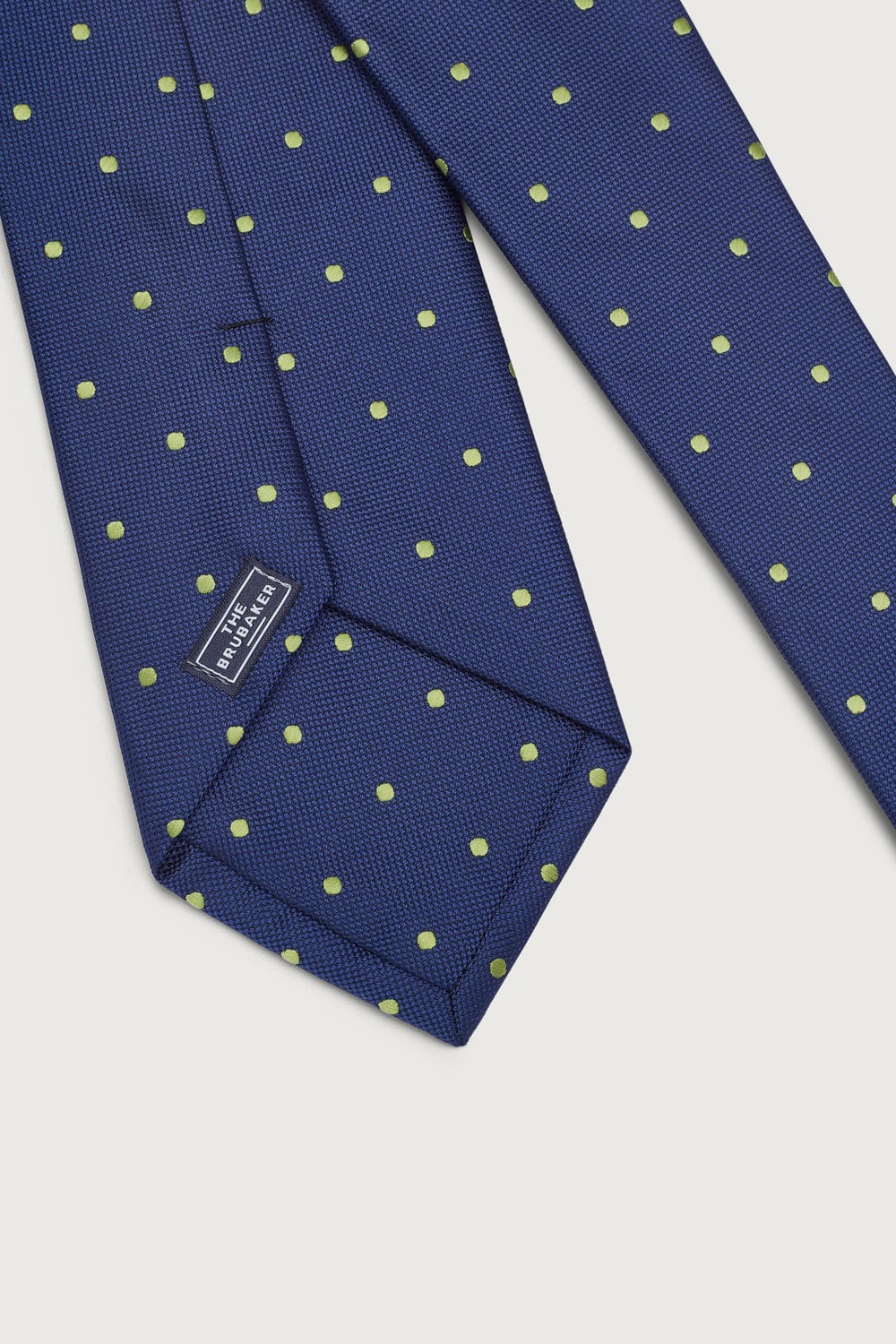 The Special Silk Tie Azul Marino Puntos Amarillo-zoom-2