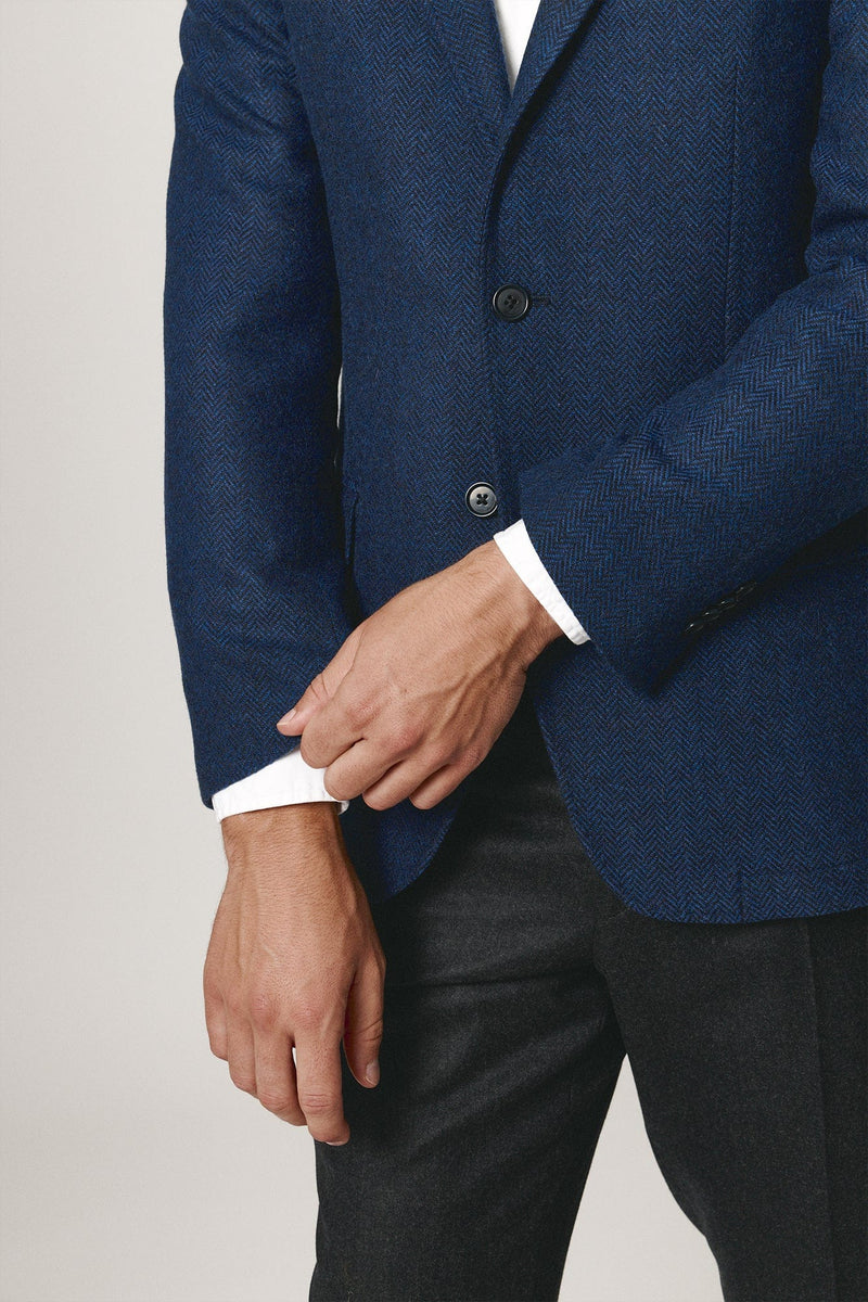 The Blazer Espiga Azul Marino-zoom-