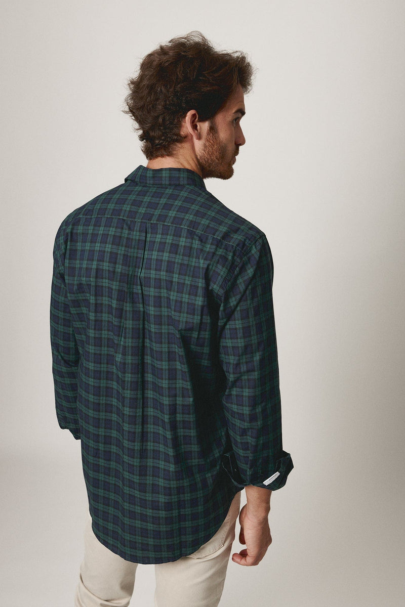 The Scot Cuadro Verde Fondo Azul Marino-zoom-