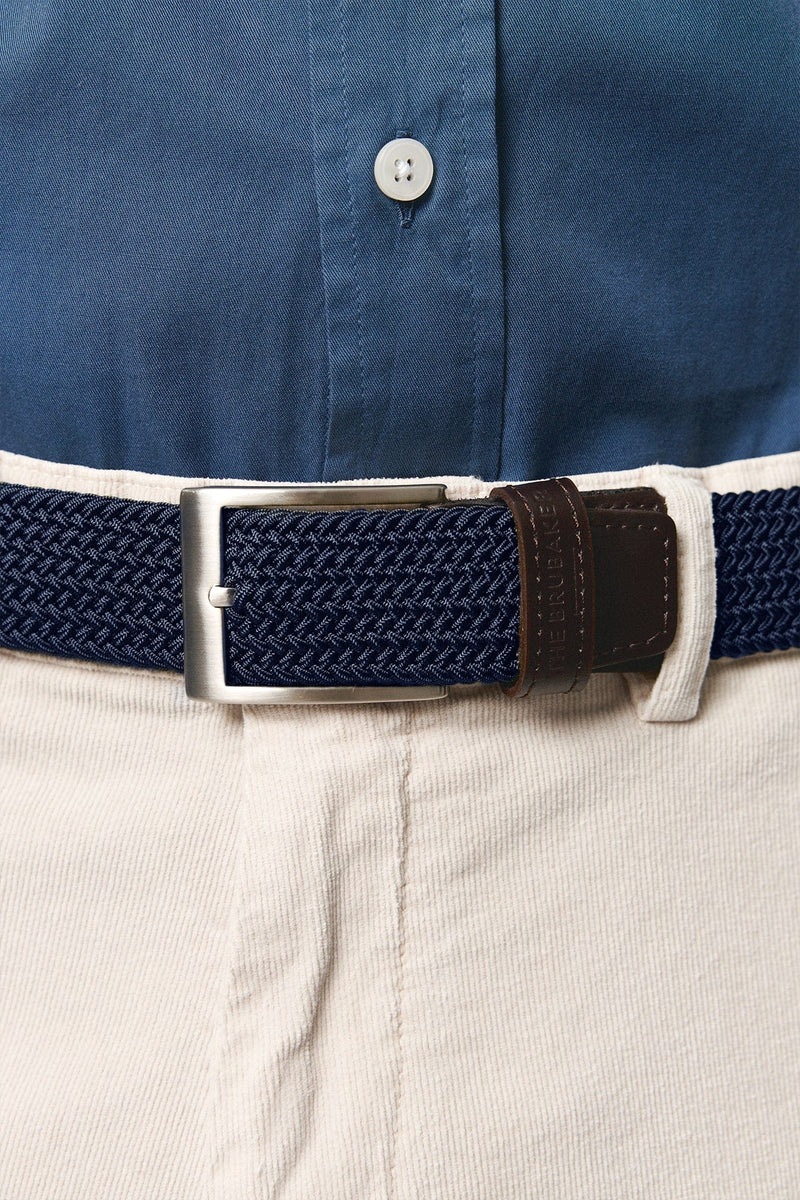 The Belt Trenzado Azul Marino-zoom-