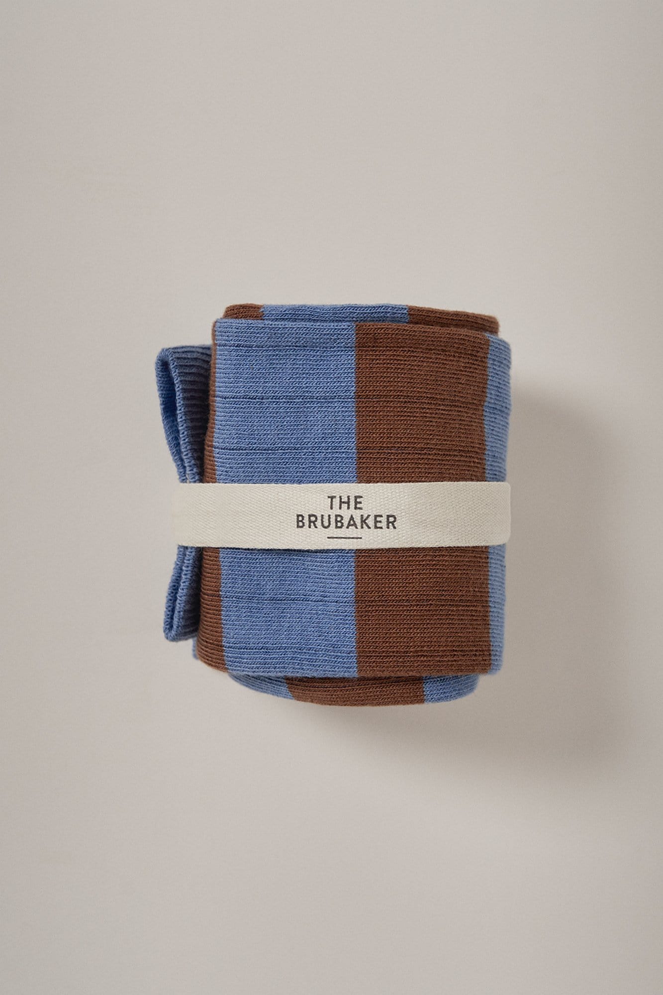 The Sock Rayas Azul y Camel Long