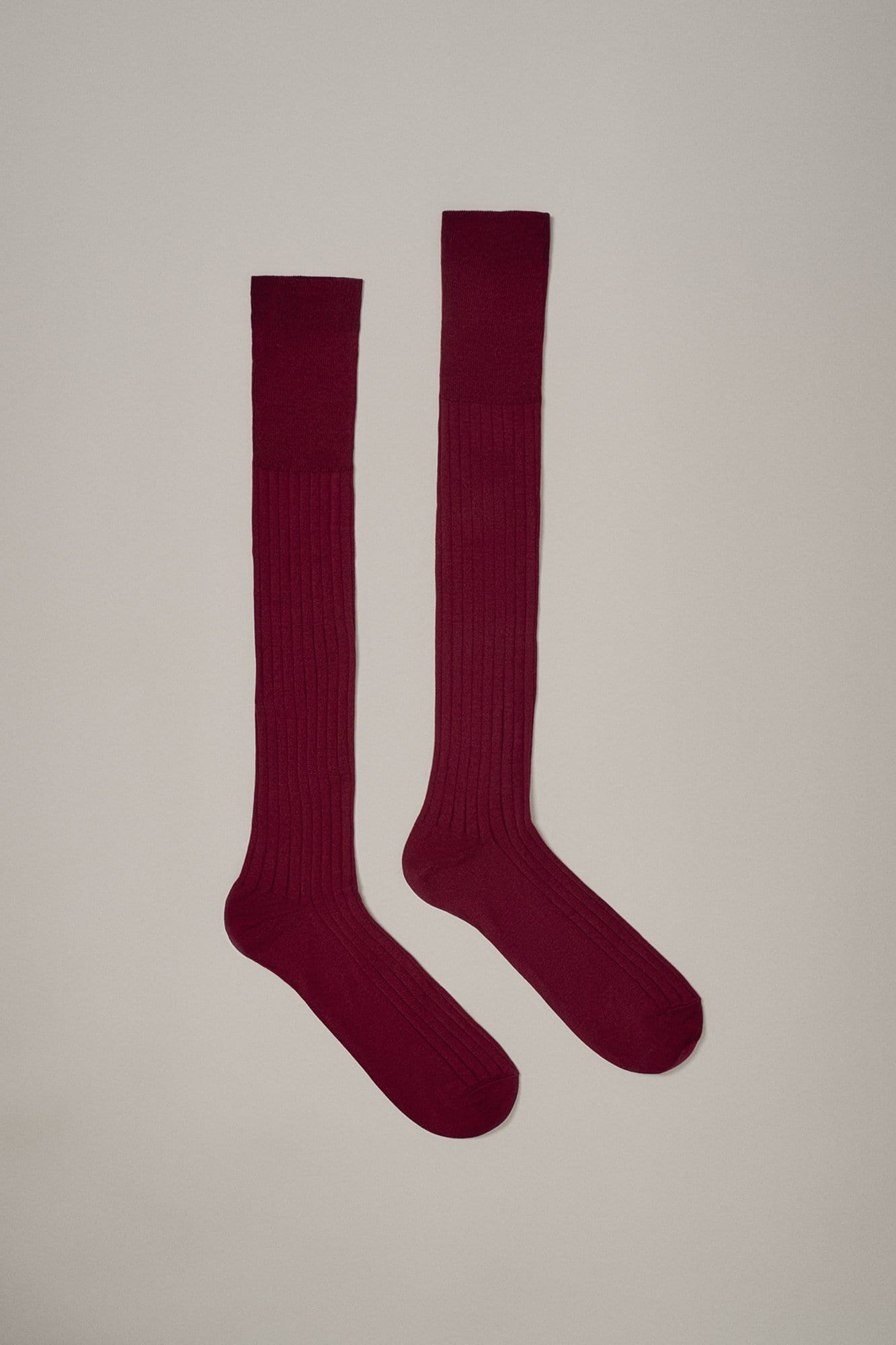 The Sock Hilo Escocia Grana Long-2