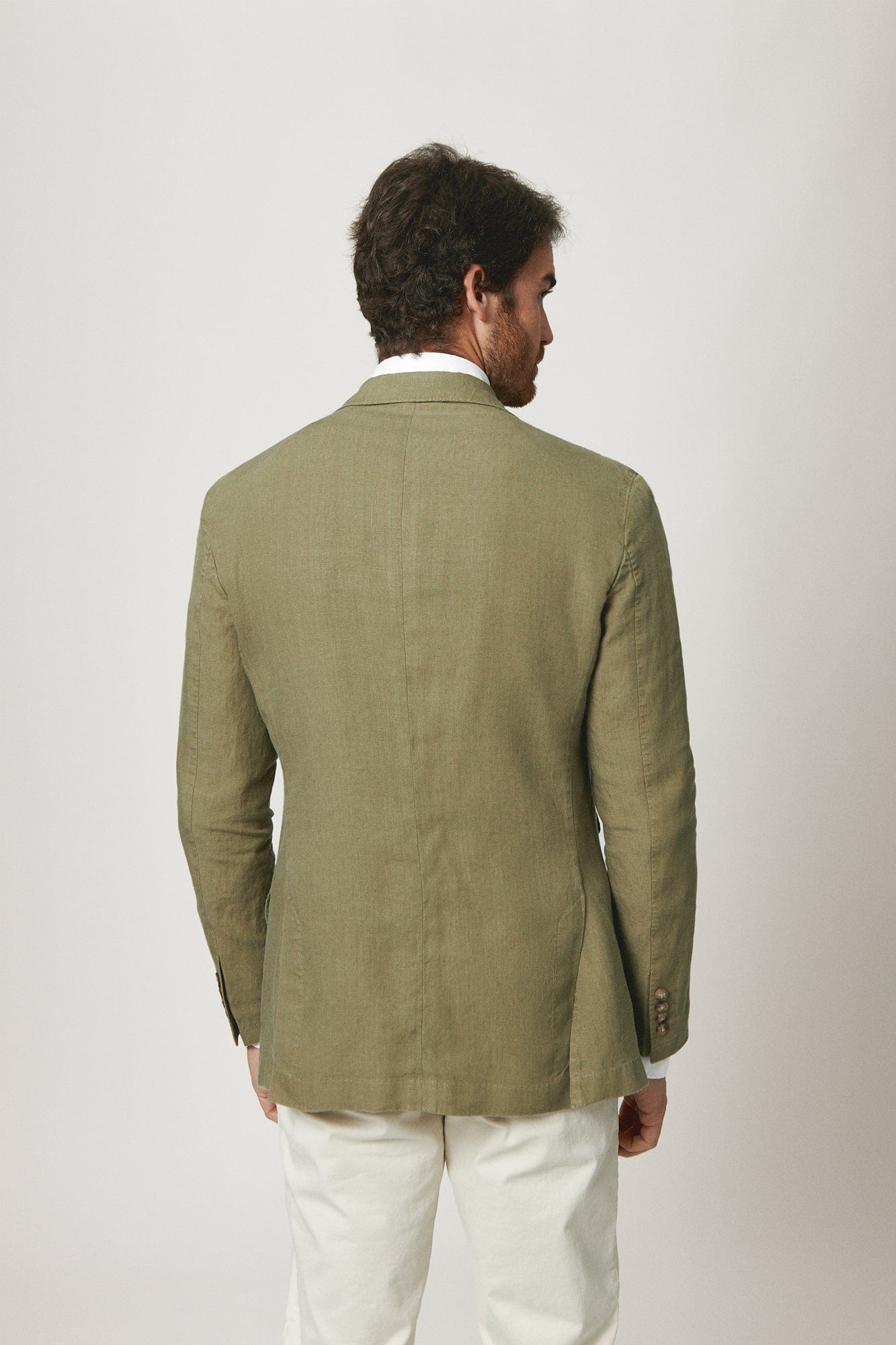 The Blazer Lino Verde Medio-zoom-2