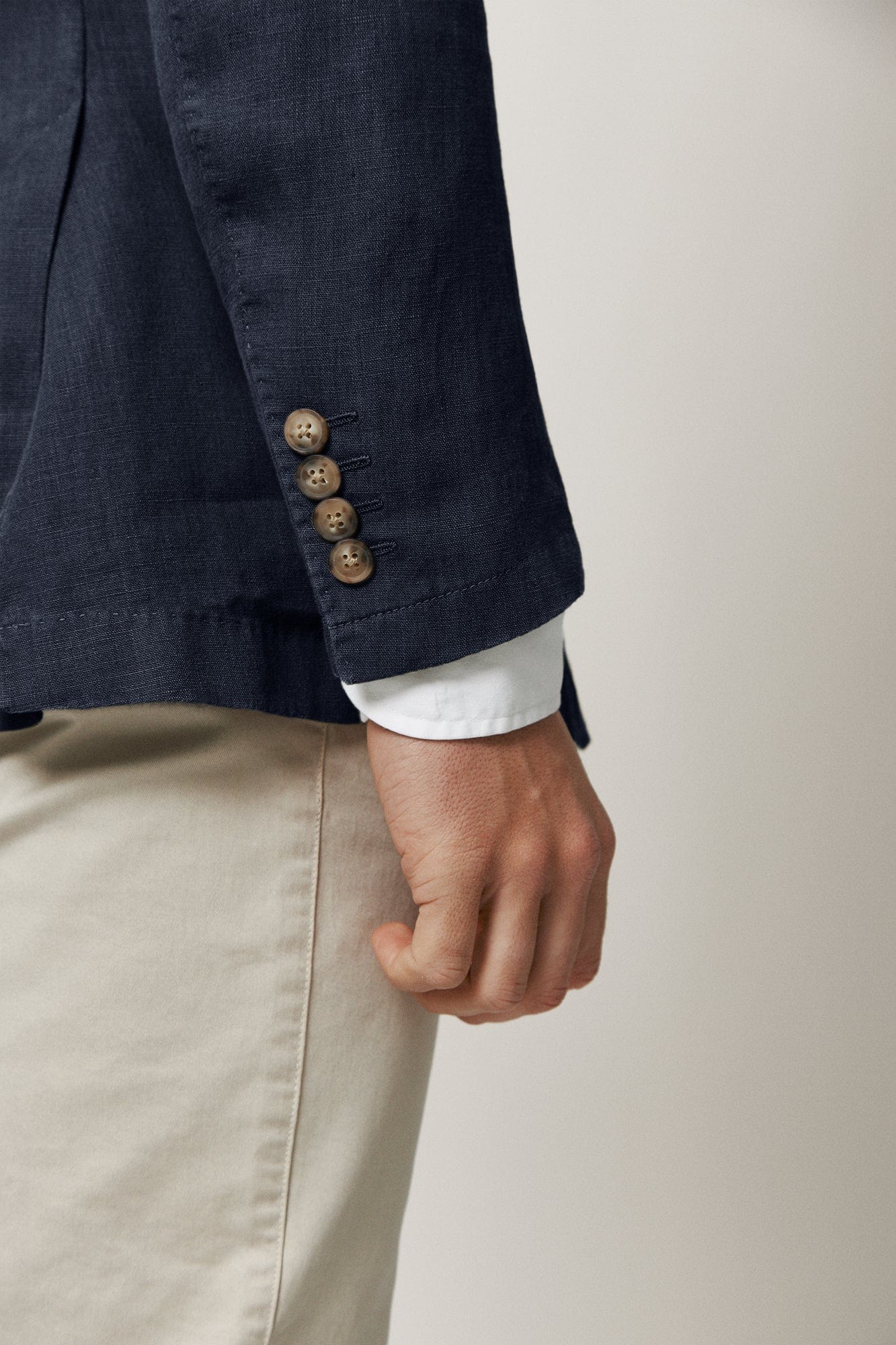 The Blazer Lino Azul Marino-zoom-2