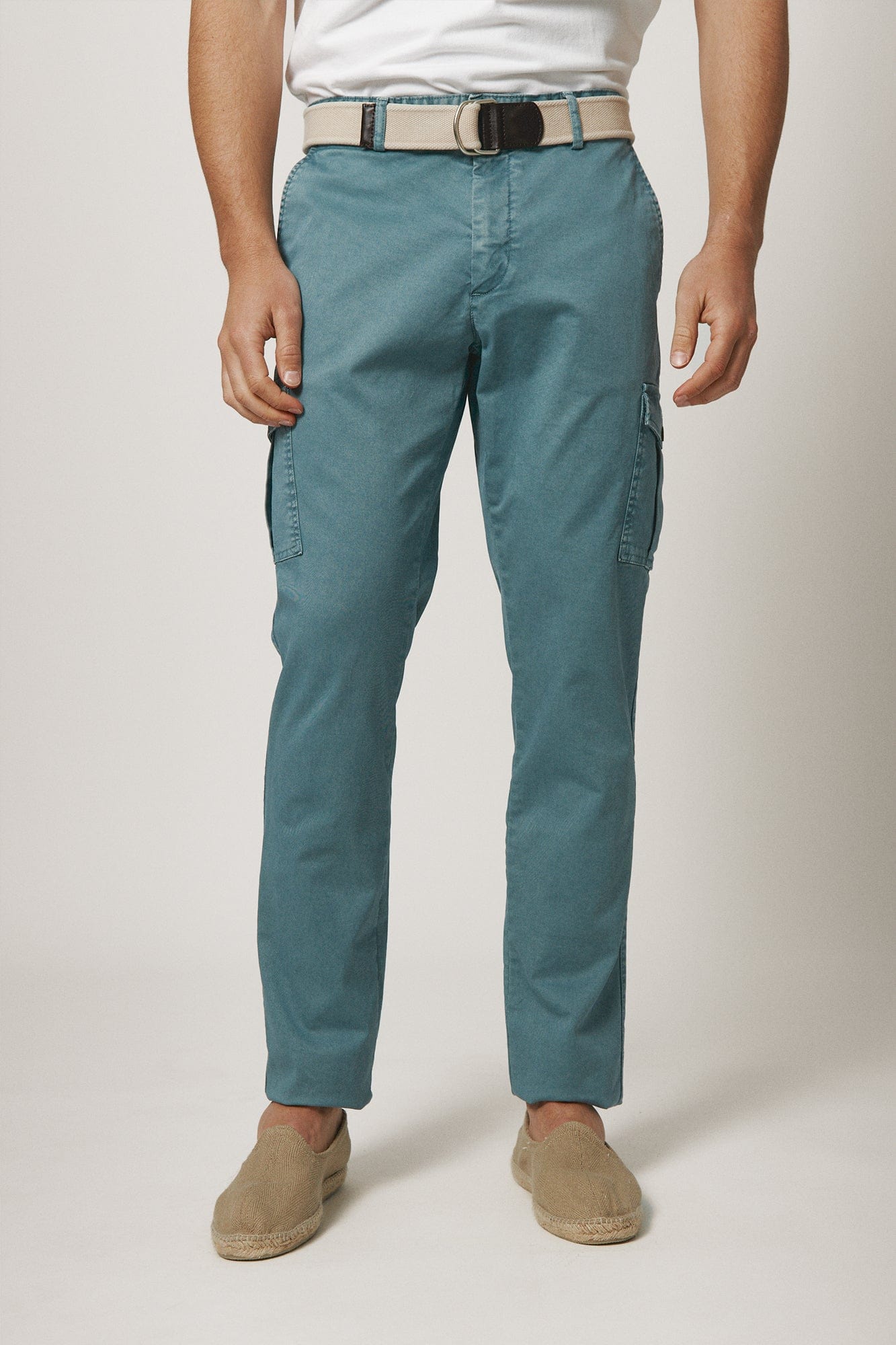 The Chino Cargo Verde Comillas-1