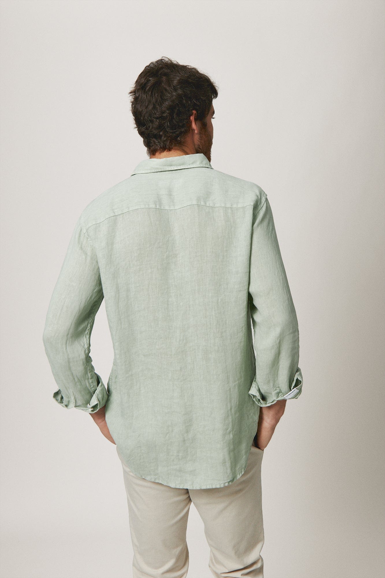 The Lino Camisa Verde Salinas-3