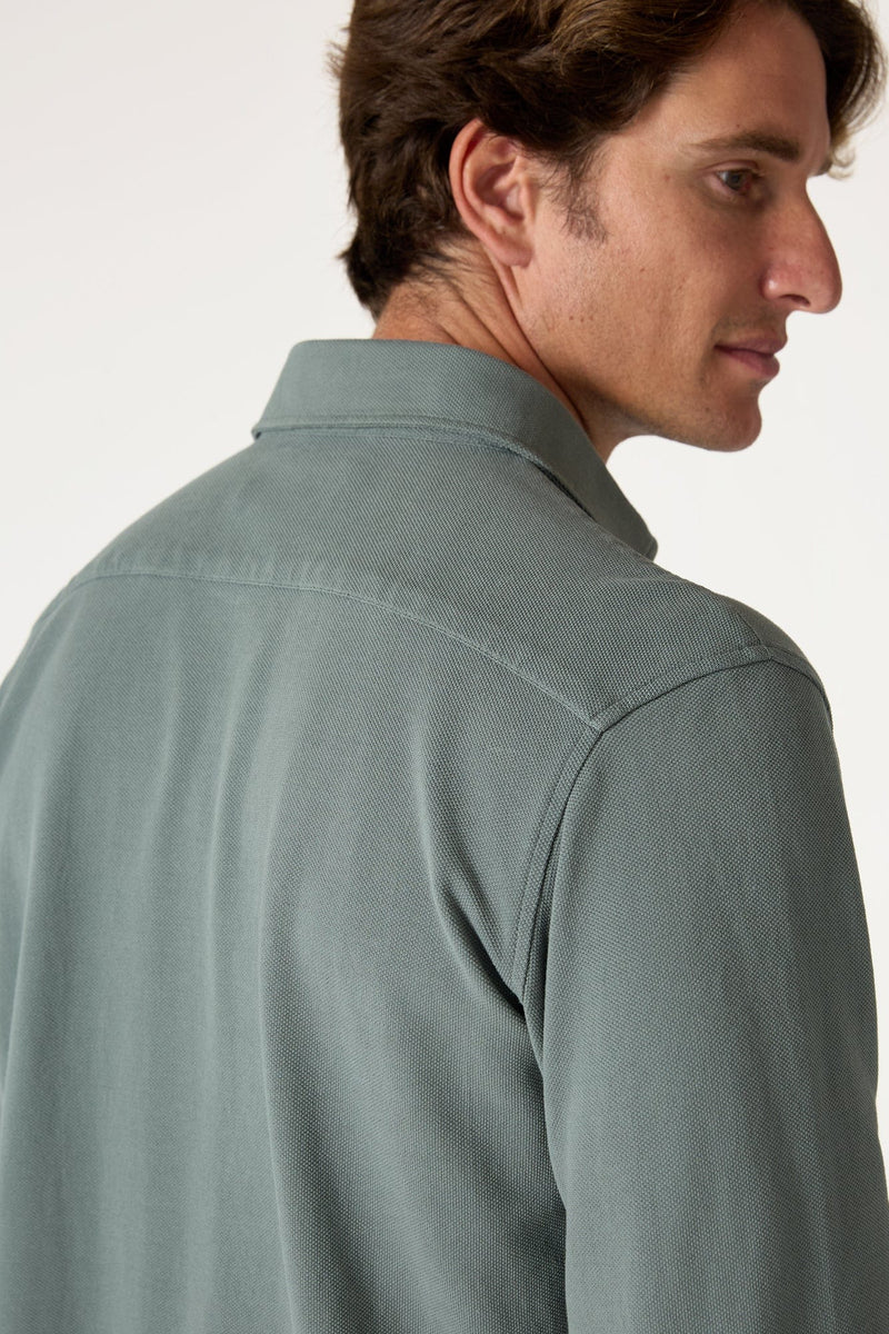 The Cotton Camisa Verde Valledemossa-zoom-