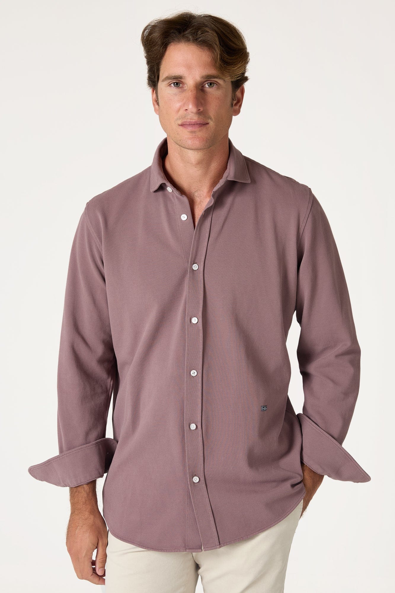 The Cotton Camisa Morado Ribera-zoom-3