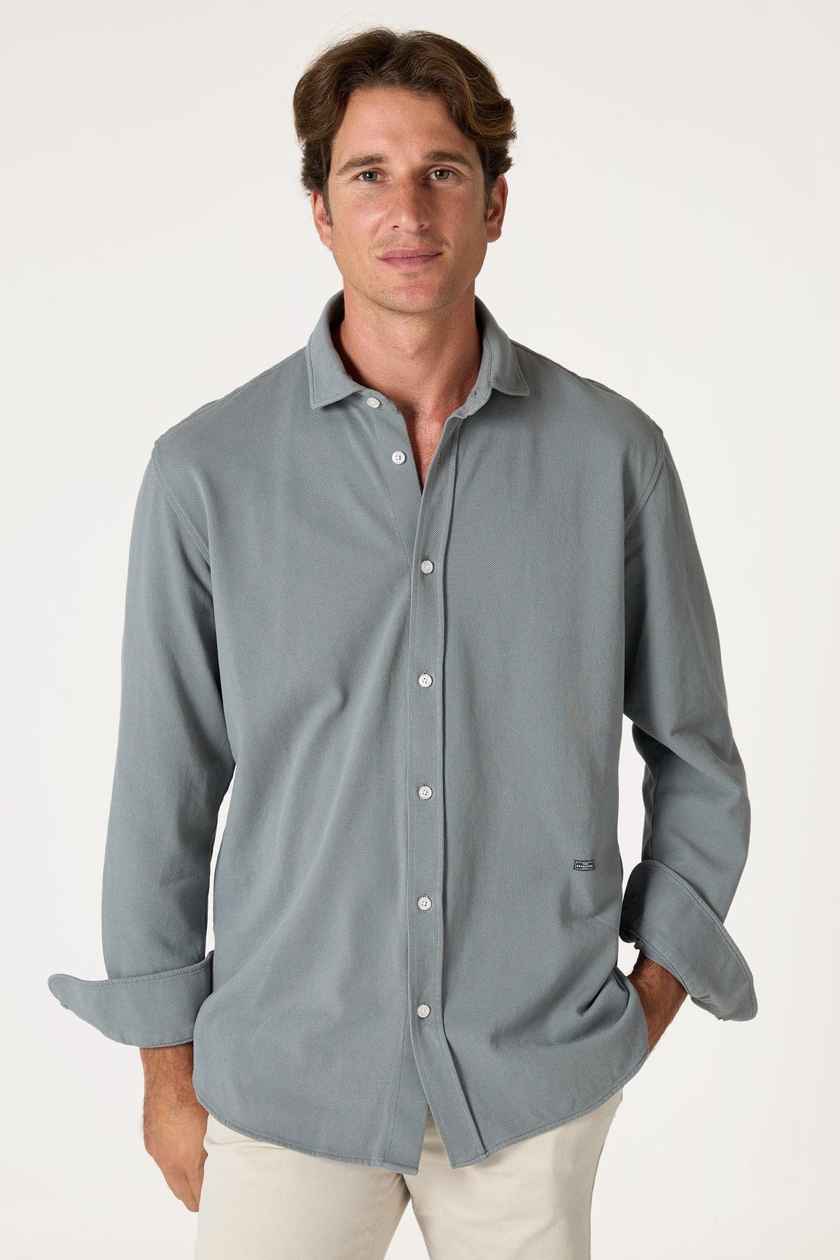 The Cotton Camisa Azul Pamplona-3