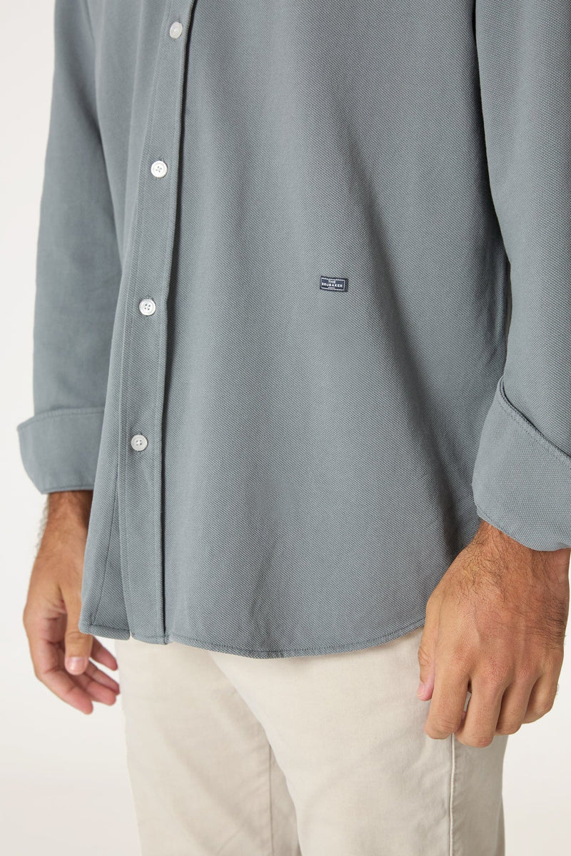 The Cotton Camisa Azul Pamplona-zoom-