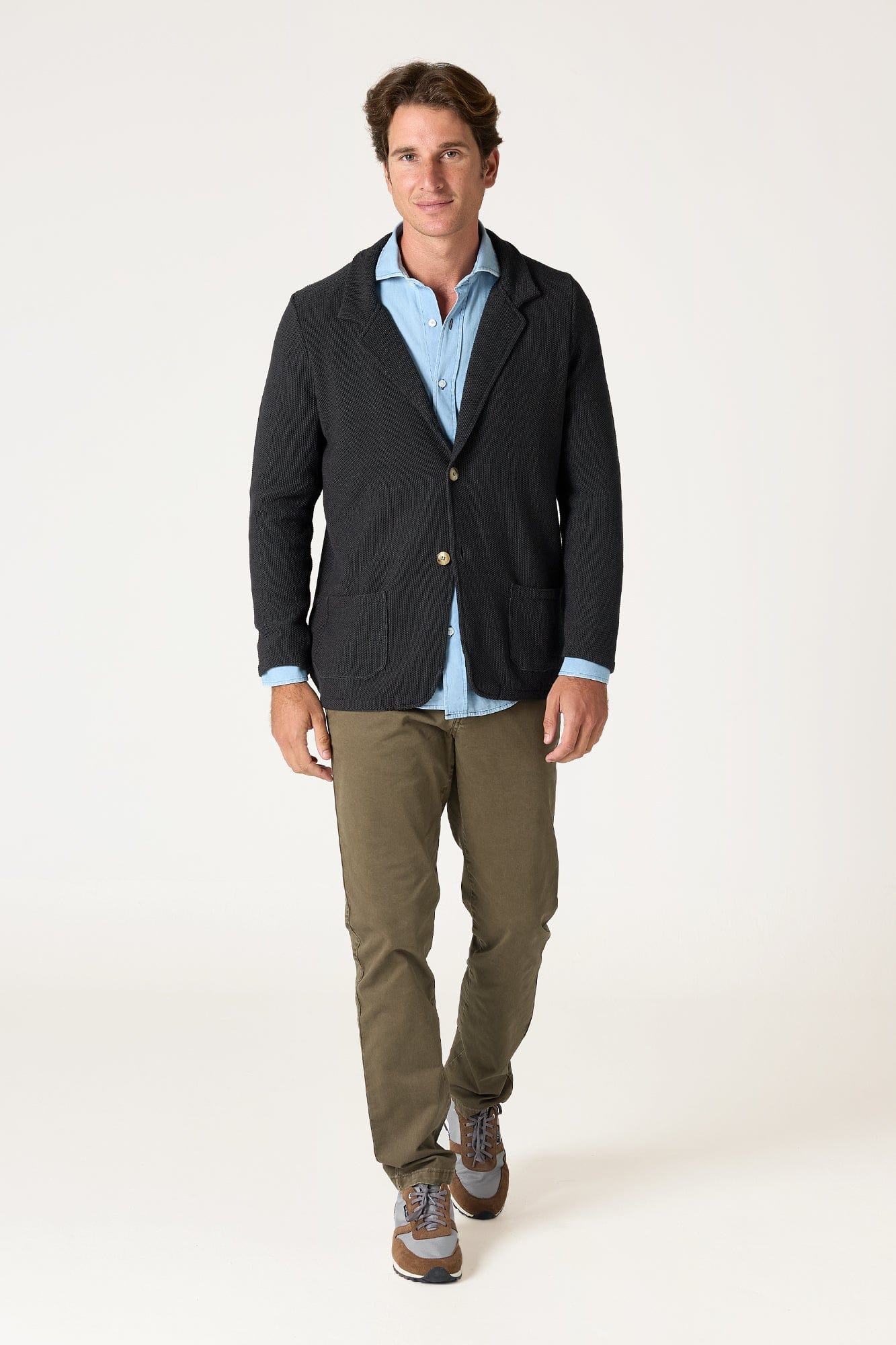 The Soft Blazer Gris Santander-1