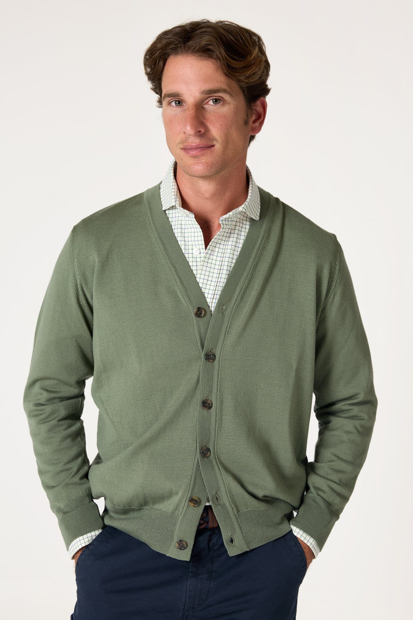 The Cardigan Merino Verde Salinas