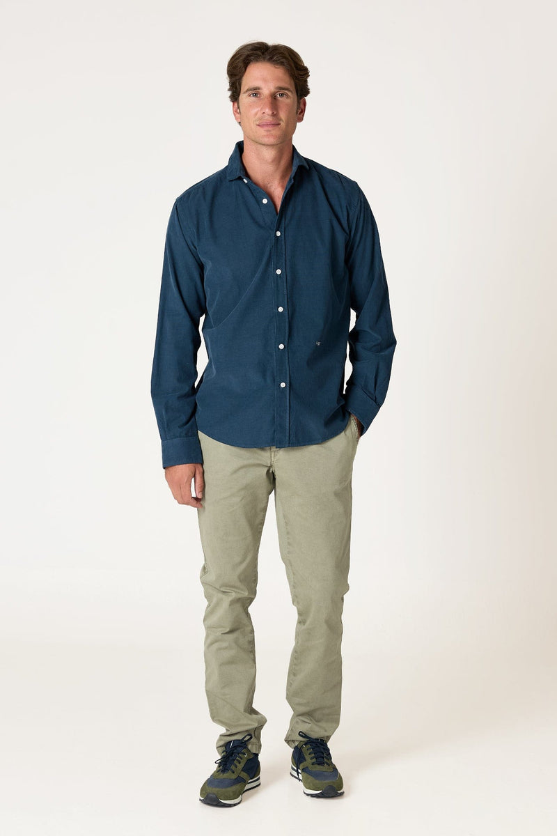 The Micropana Camisa Azul Marino-zoom-