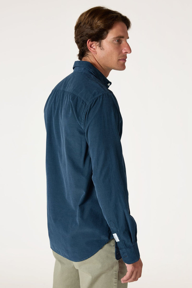 The Micropana Camisa Azul Marino-zoom-