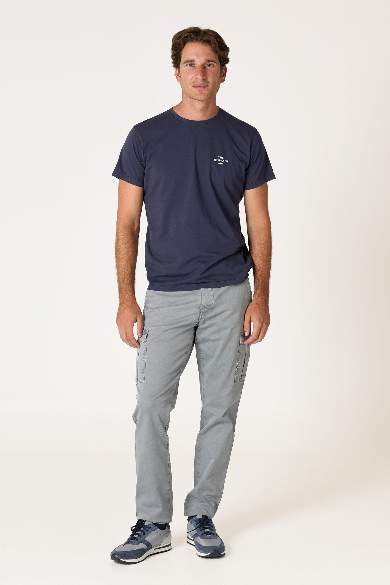The Cotton T Shirt Azul Marino-1