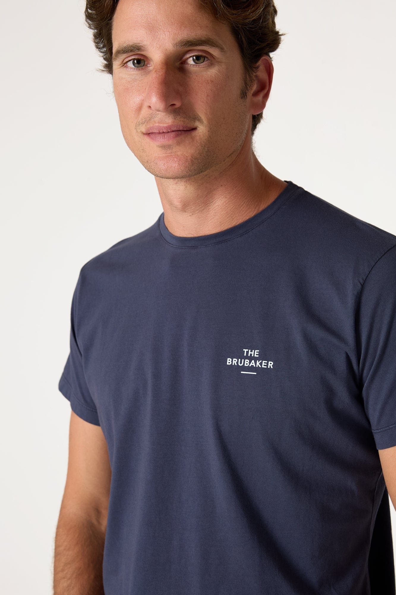 The Cotton T Shirt Azul Marino-zoom-2