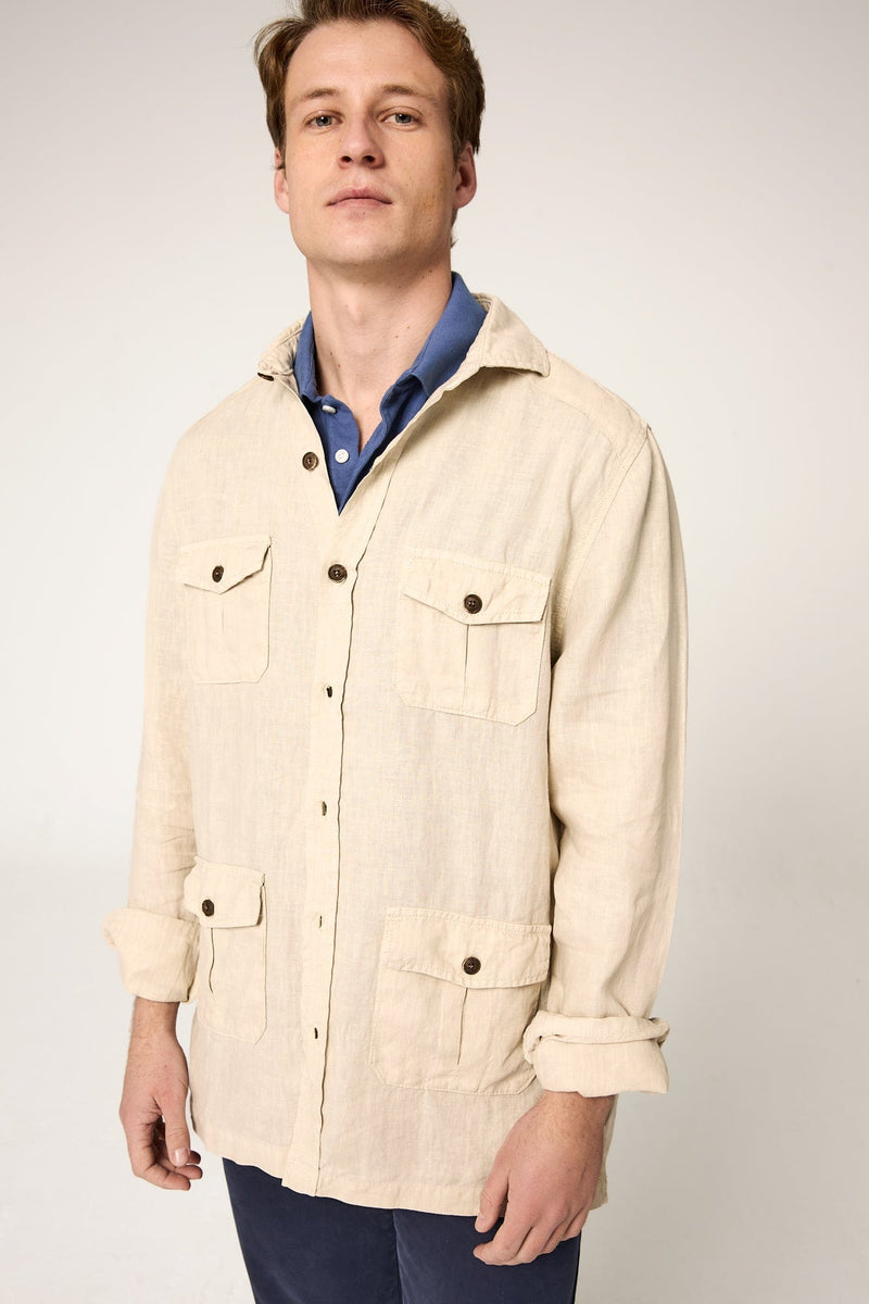 The Sahariana Lino Beige-zoom-